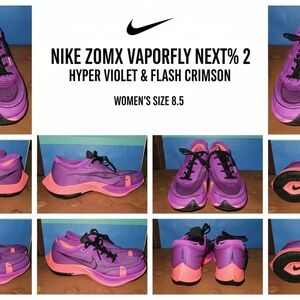 Nike ZoomX Vaporfly NEXT% 2 Women's Shoes - Hyper Violet & Flash Crimson